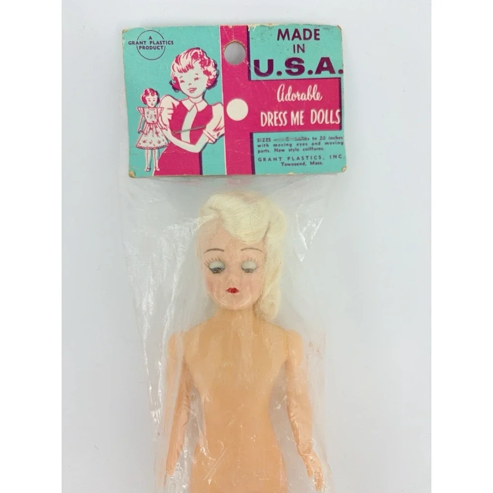 Vintage Adorable Dress Me Doll 7.5